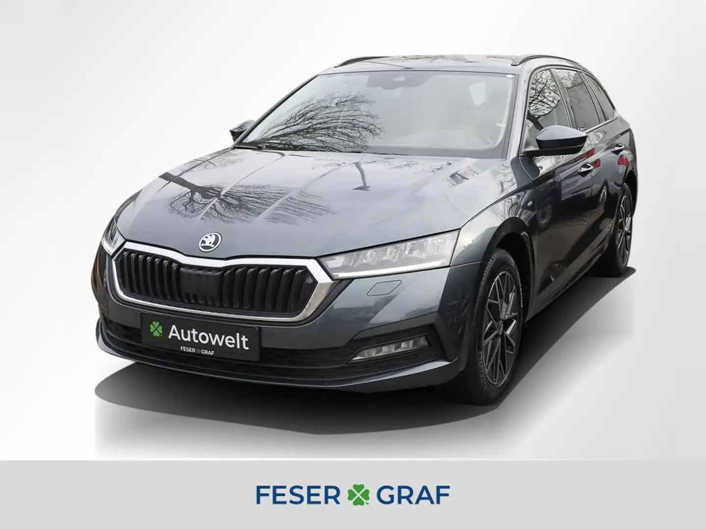 Skoda Octavia Combi 2.0 TDI Clever DSG Navi PDC Standhz. Grigio - 1