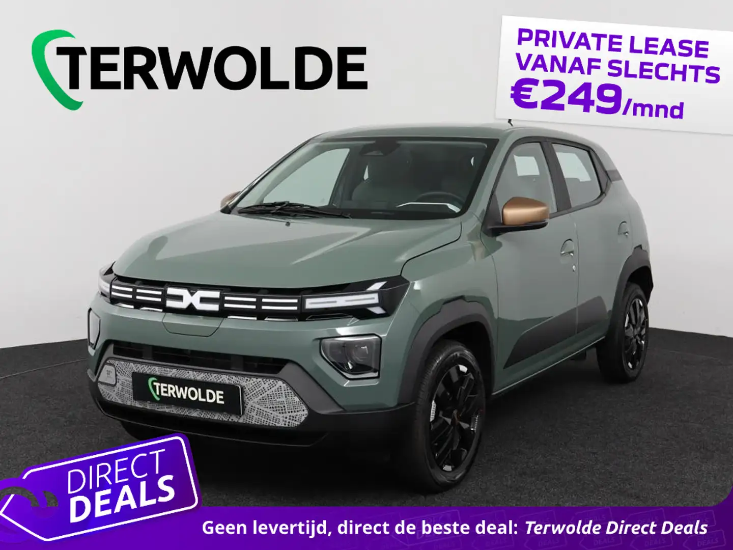 Dacia Spring Extreme 65 26.8 kWh | DC Lader | Cruise Control me Groen - 1