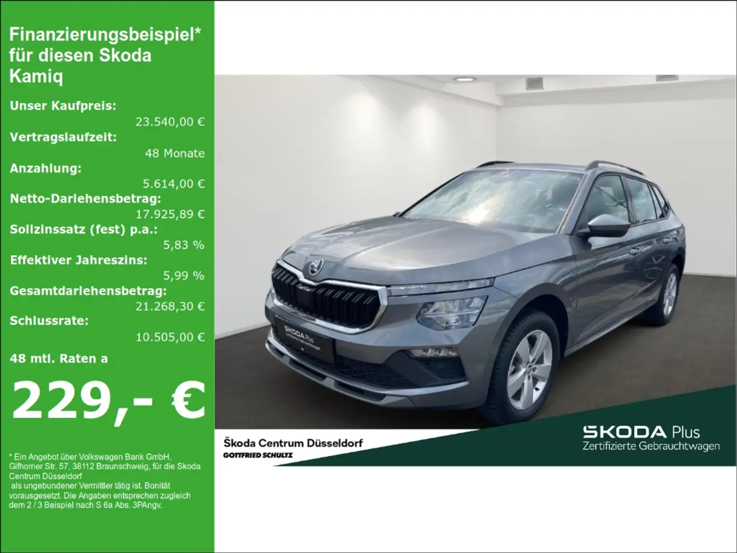 Skoda Kamiq Selection Lenkrad heizbar Infotainment-Paket Winte Grau - 1