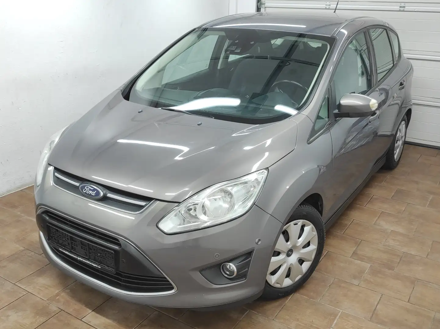Ford C-Max 1.6 NAVI KLIMA 1-HAND EURO-5 AHK PDCv+h TEMP BC ZV Grau - 1