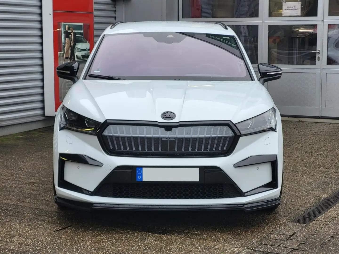Skoda Enyaq iV80 Sportline Rieger CANTON HUD AHK Navi Weiß - 2