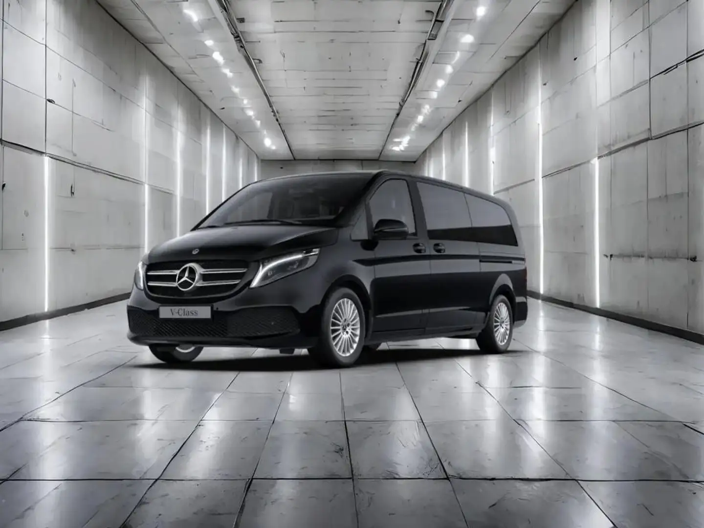 Mercedes-Benz V 300 EDITION XL+DISTRONIC+NAVI+KAM+AHK+SPUR-P Zwart - 1