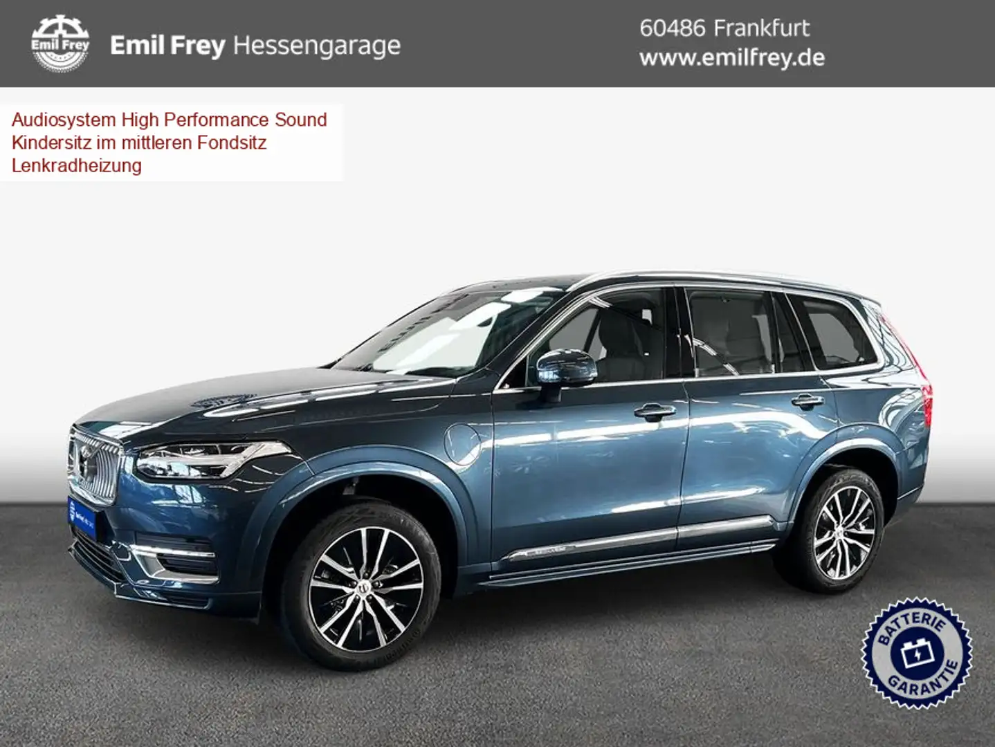 Volvo XC90 XC90 T8 AWD Recharge Inscription 7S Glasd 360° Blau - 1