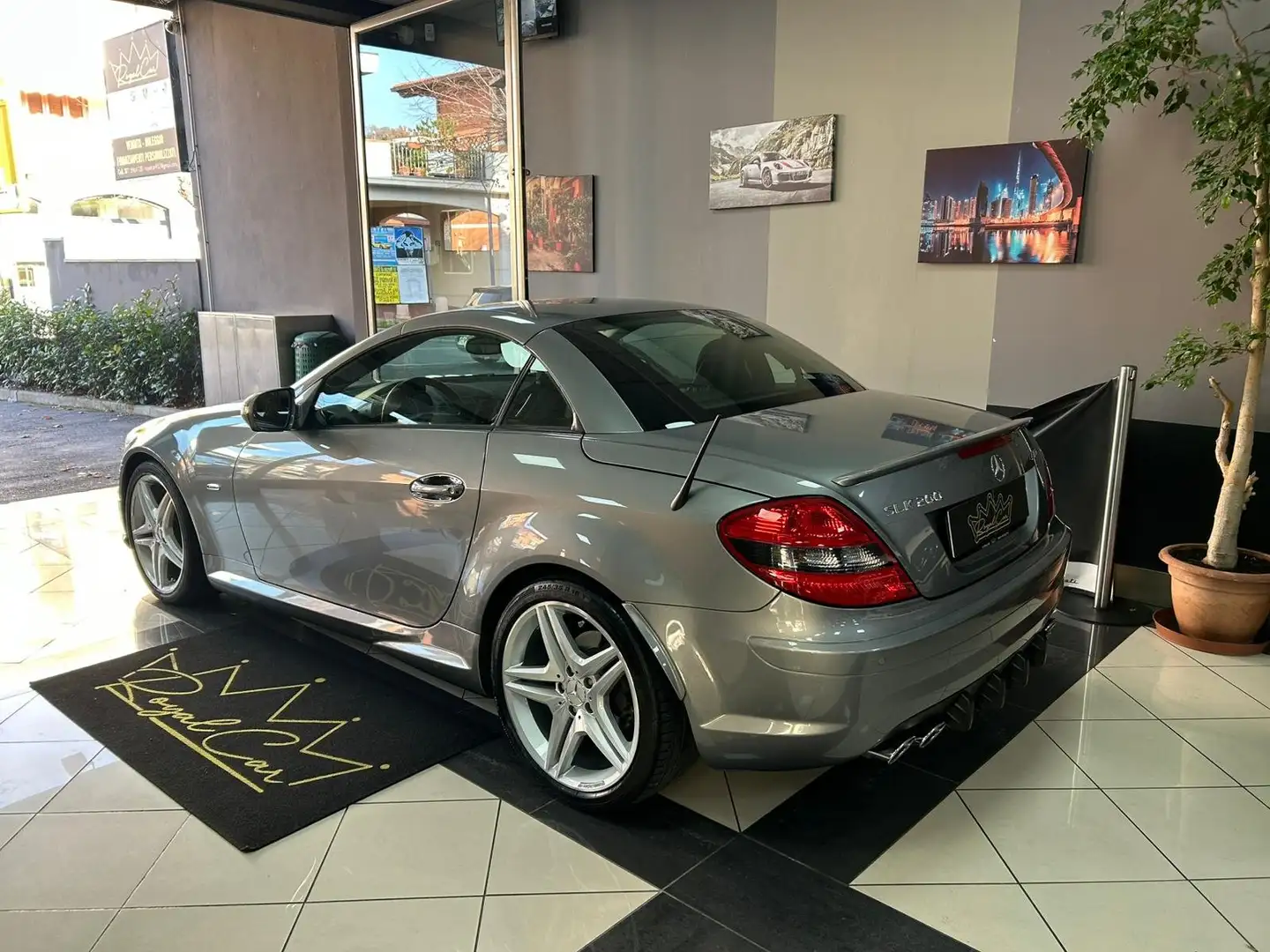 Mercedes-Benz SLK 200 Kompress. 184CV E-clusive Kit AMG auto Gris - 2