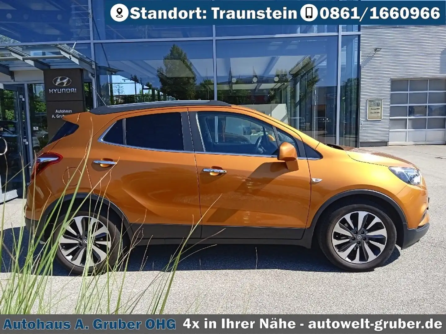 Opel Mokka X Allrad Automatik Innovation AHK+Teilleder Orange - 2