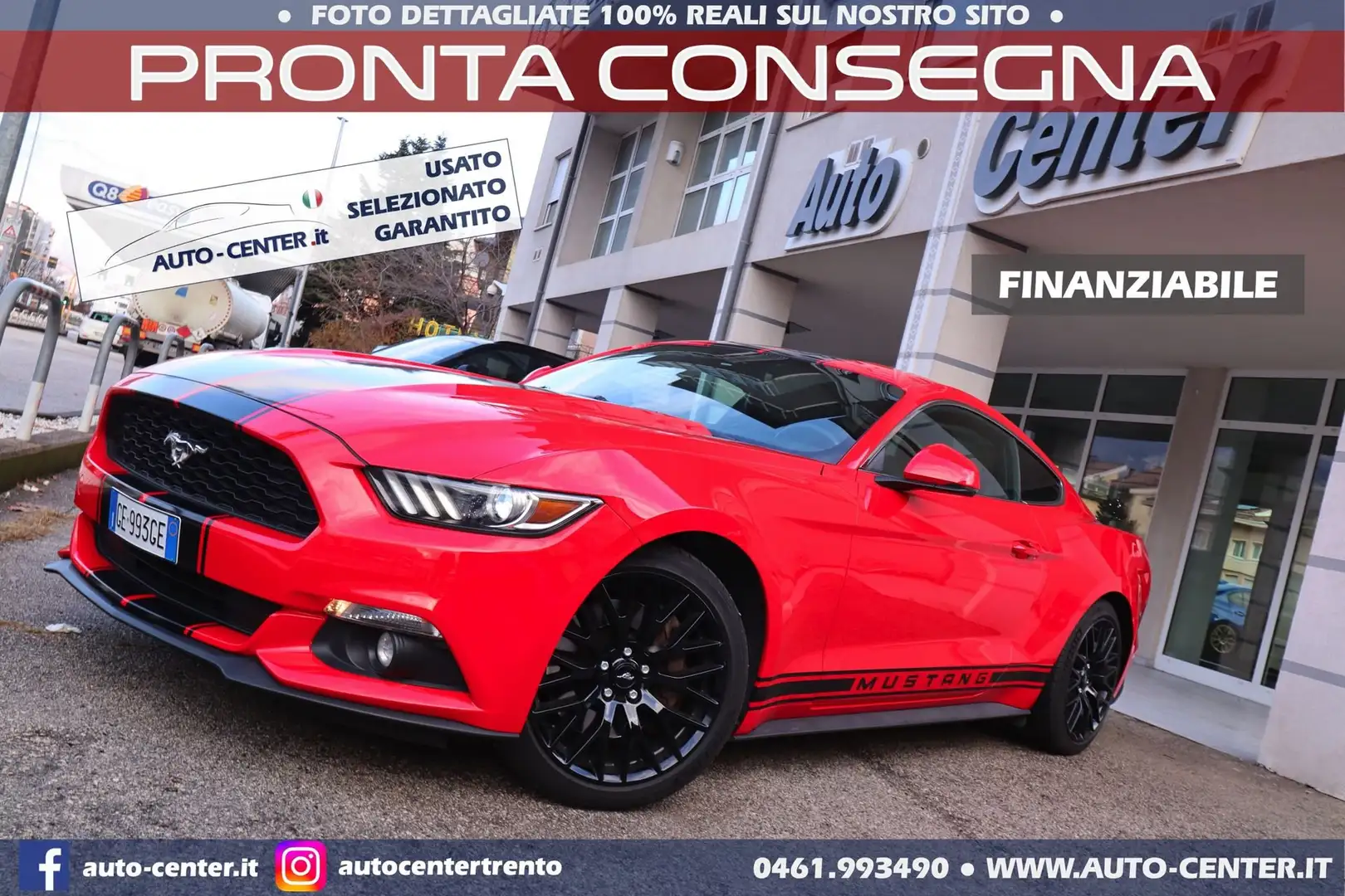 Ford Mustang 2.3 EcoBoost MANUALE *NAZIONALE Rot - 1