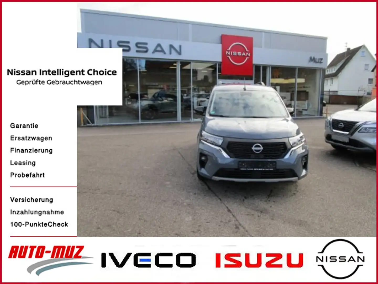 Nissan Townstar TOWNSTAR KOMBI L1 130 6MT TEKNA / AHK / inkl War Grau - 1