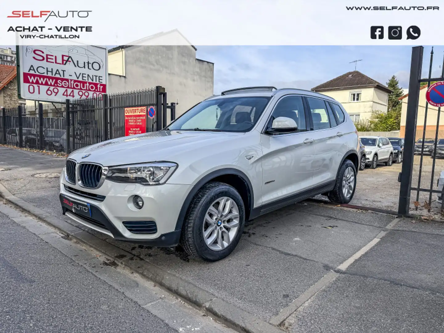 BMW X3 (F25) SDRIVE18DA 150CH LOUNGE PLUS Blanc - 1