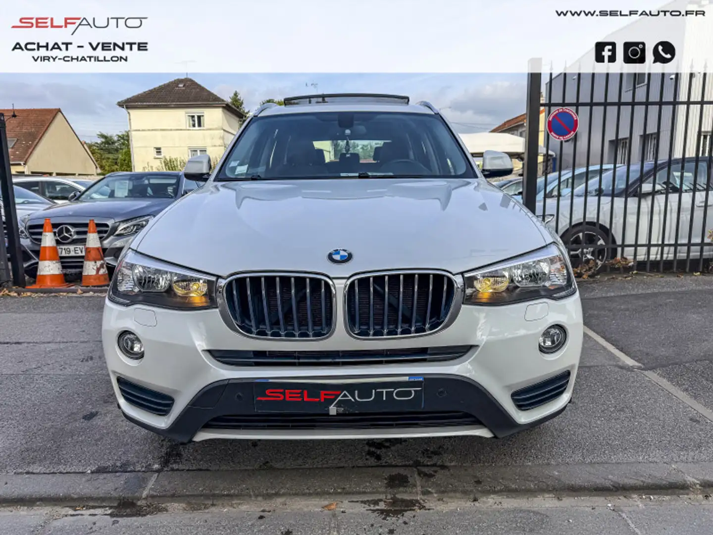 BMW X3 (F25) SDRIVE18DA 150CH LOUNGE PLUS Blanc - 2
