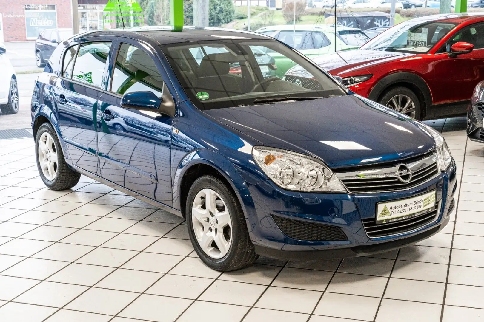 Opel Astra H 1.4 Benzin 1.Hand NUR 39.650 km Klima Blau - 1
