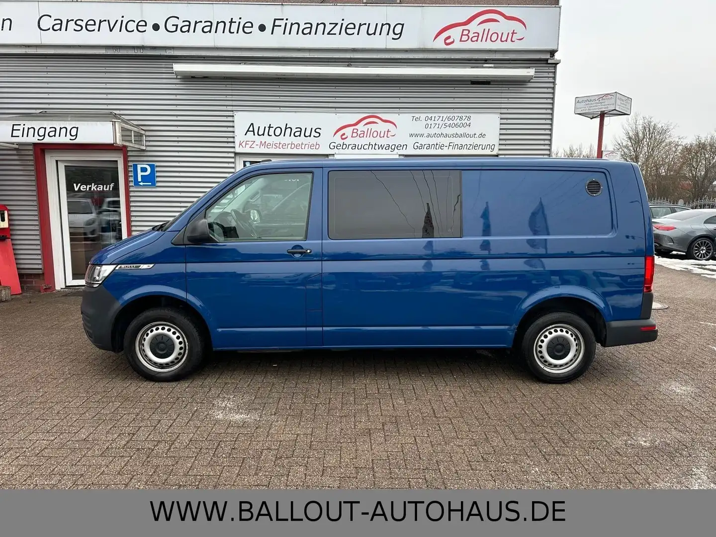 Volkswagen T6 Transporter T6.1 Transporter*KLIMA*AHK*ACC*TEMP* MIXTOW*LKW* Blau - 1