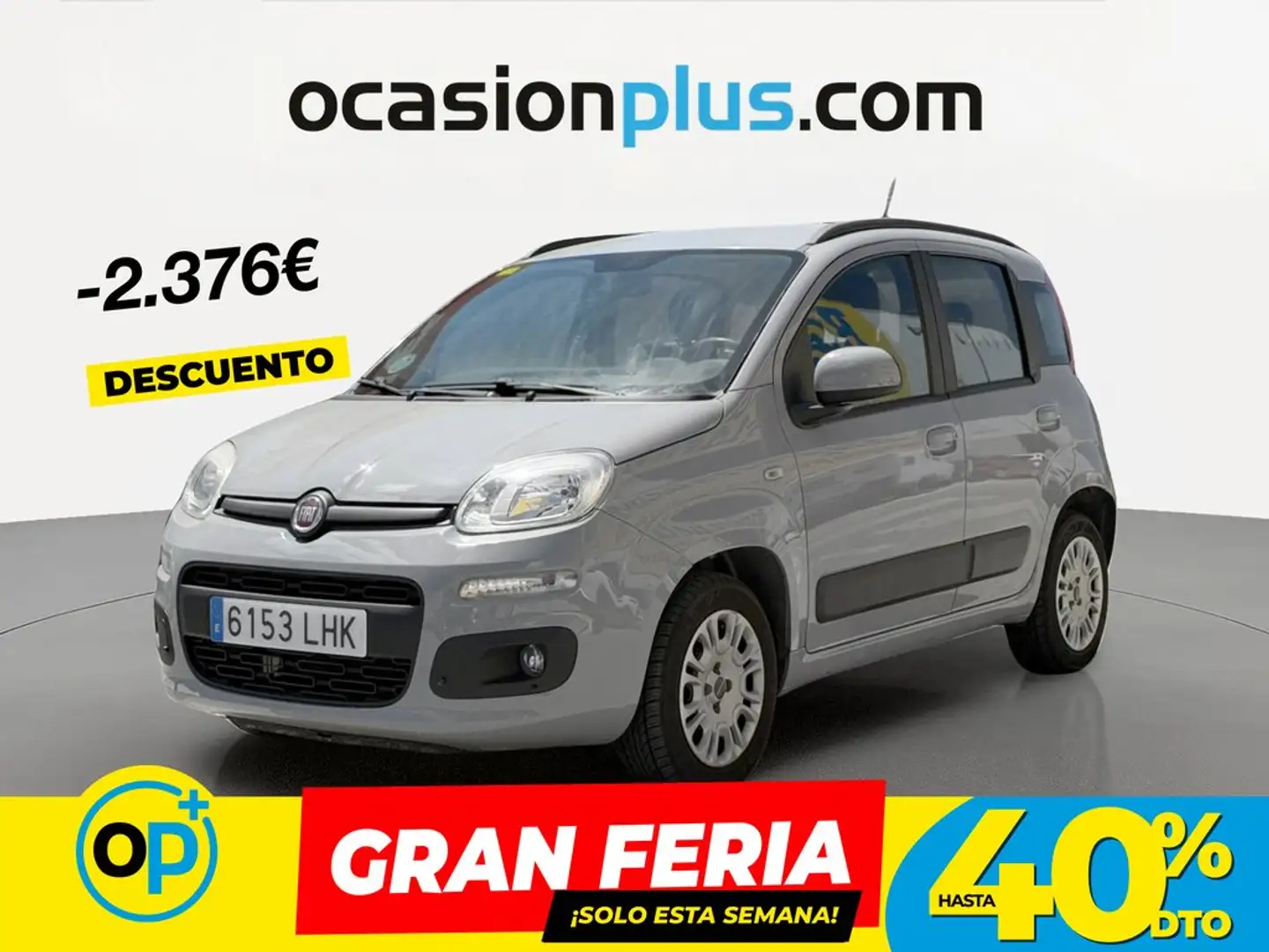Fiat Panda 1.2 Lounge Gris - 1