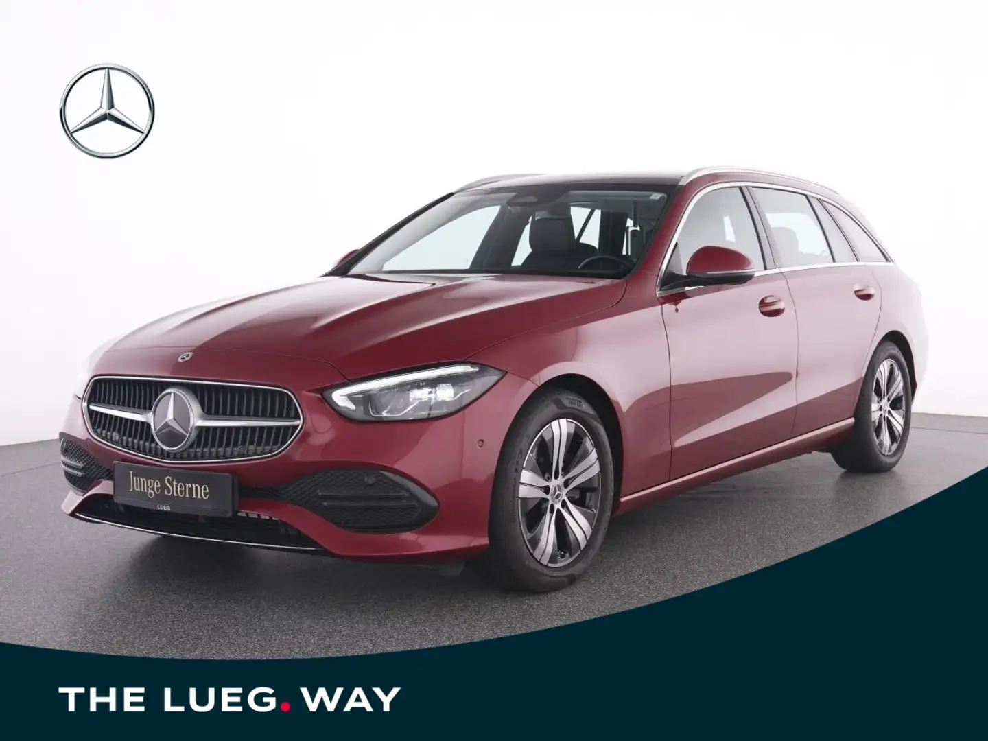 Mercedes-Benz C 220 d T Avantgarde+Pano+AHK+LED+RFK+PTS+EHeck+ Czerwony - 1