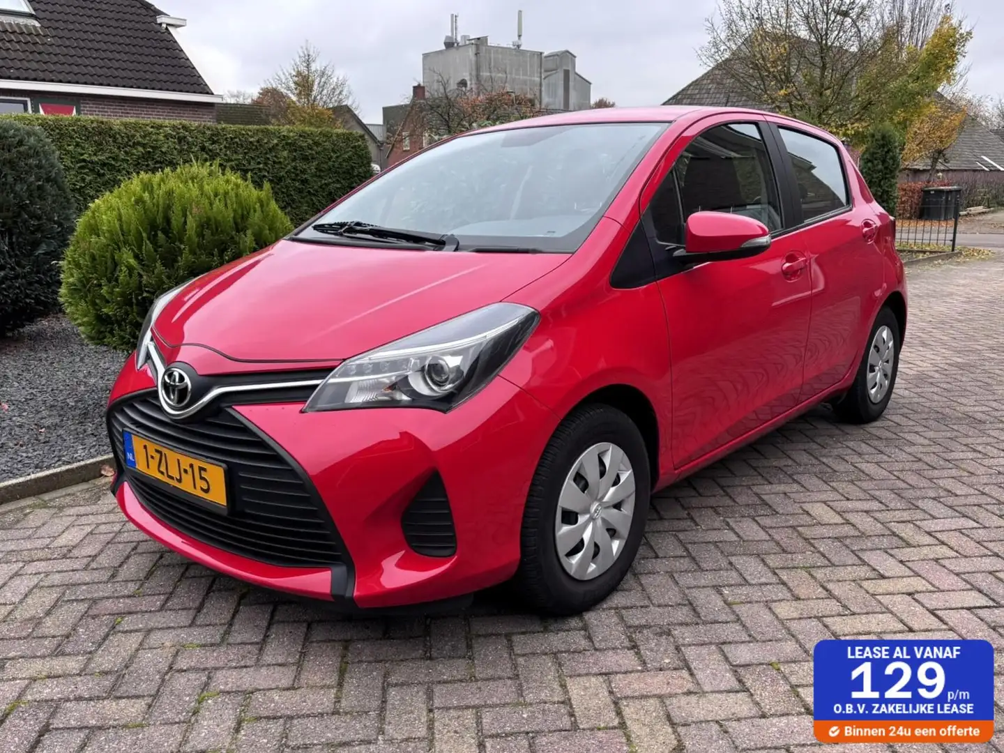 Toyota Yaris 1.3 VVT-i Comfort 5-drs. 2015 Rood - 1