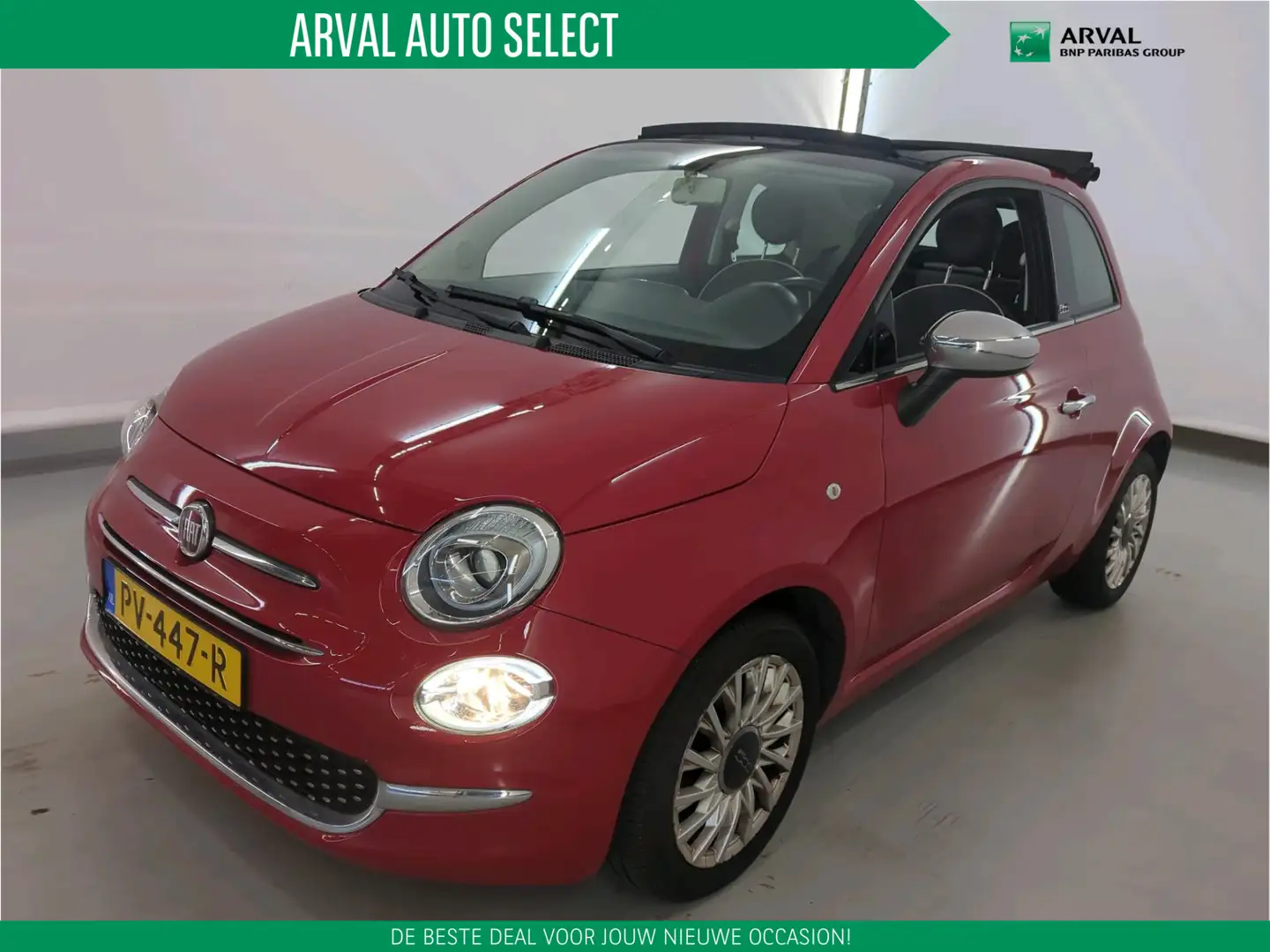 Fiat 500C 0.9 TwinAir Turbo 80pk Lounge | Pack UConnect Link Piros - 1