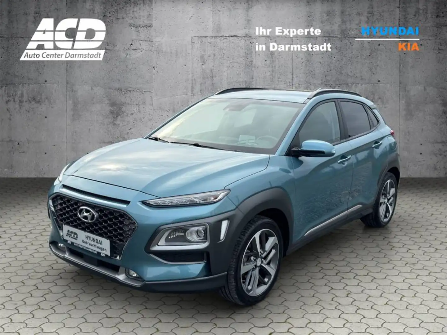 Hyundai KONA Kona 1,0 T-GDi Premium*1.HAND*LEDER*E-SITZE*HEAD U Azul - 1