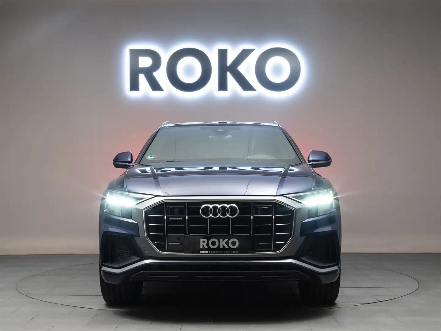 Audi Q8 50TDI quattro S-Line HuD SoftCl.21"LenkHz CAM Bleu - 2