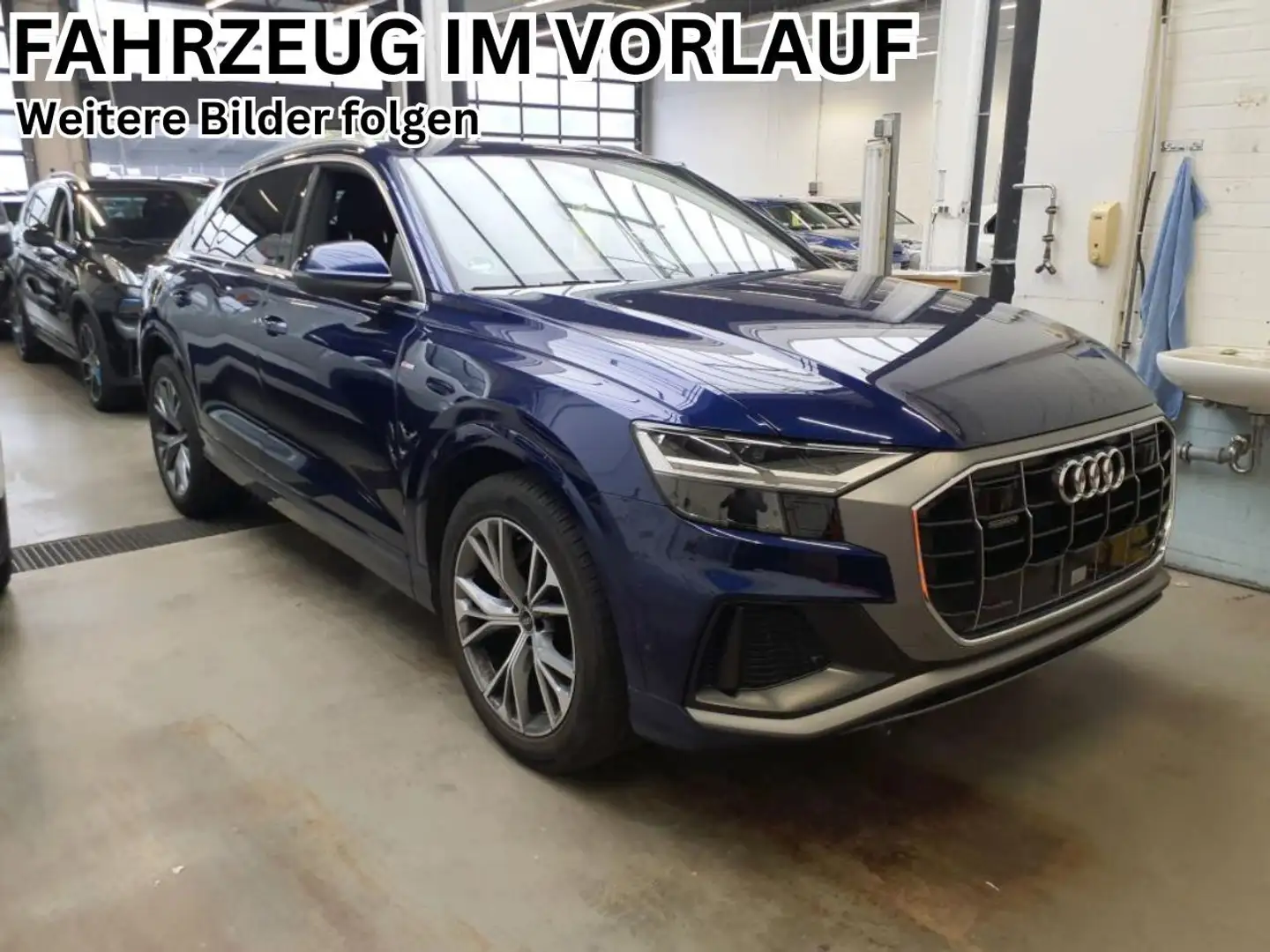 Audi Q8 50TDI quattro S-Line HuD SoftCl.21"LenkHz CAM Blau - 1