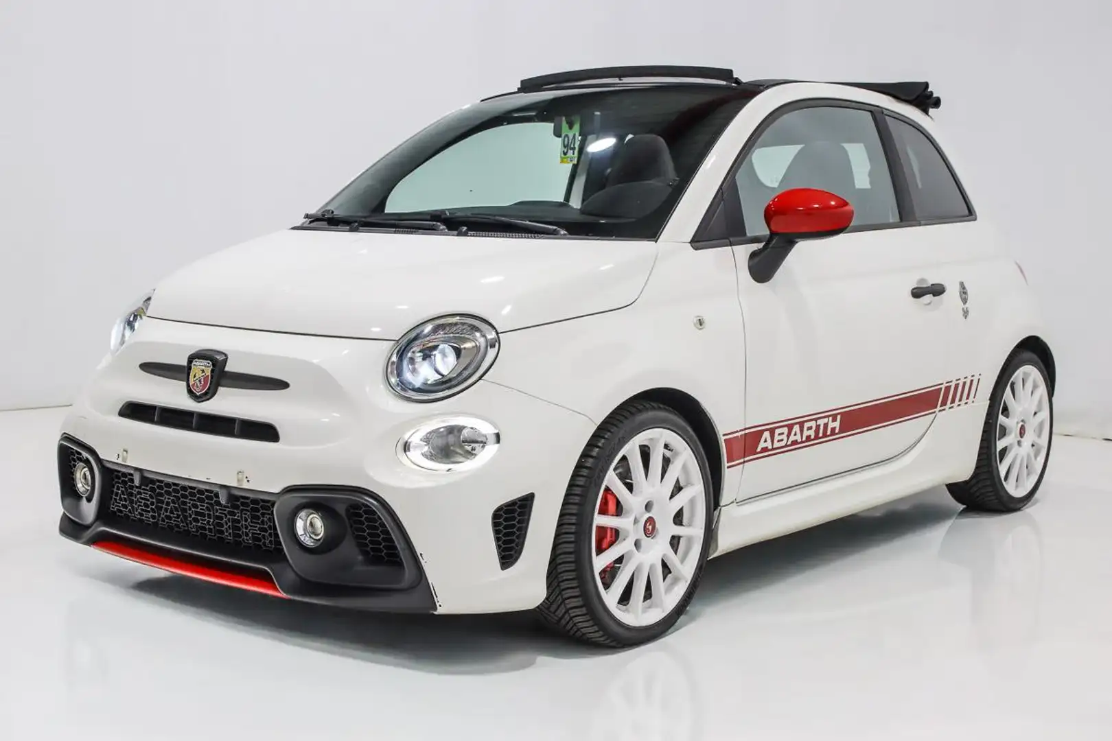 Abarth 595C ESSEESSE - 180 RECARO - GPS - CLIM AUTO - 17 Biały - 2