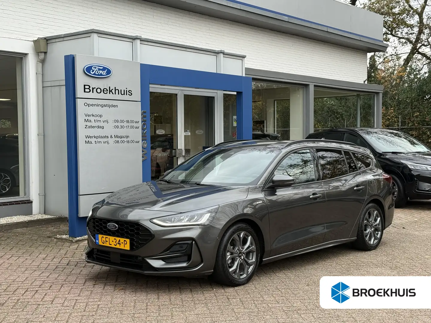 Ford Focus Wagon 1.0 EcoBoost Hybrid 155pk ST Line Automaat 1 Gris - 1