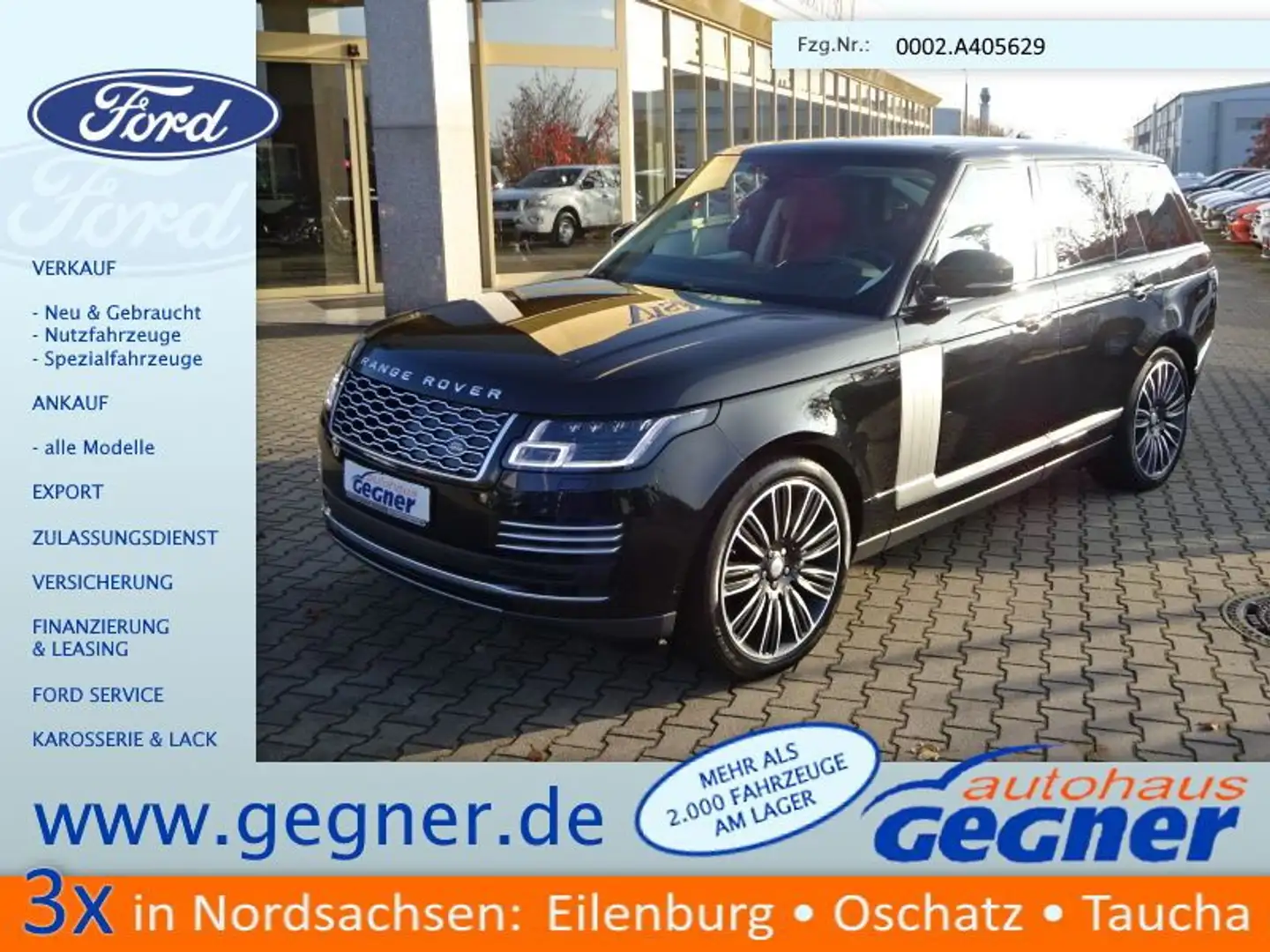 Land Rover Range Rover P400e Autobiography PHEV ACC Schwarz - 1