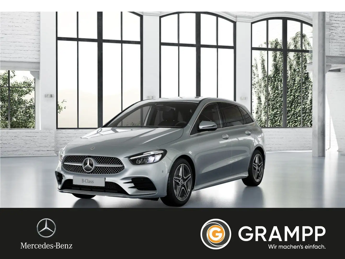 Mercedes-Benz B 220 4M AMG Premium/AHK/Tempomat/Kamera/LED Silber - 1