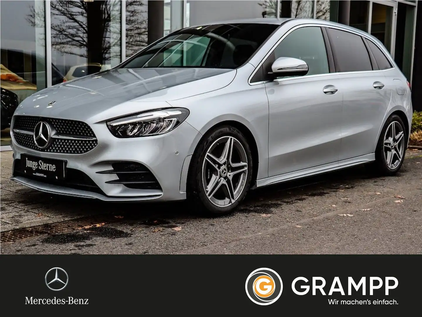 Mercedes-Benz B 220 4M AMG Premium/AHK/Tempomat/Kamera/LED Silber - 1