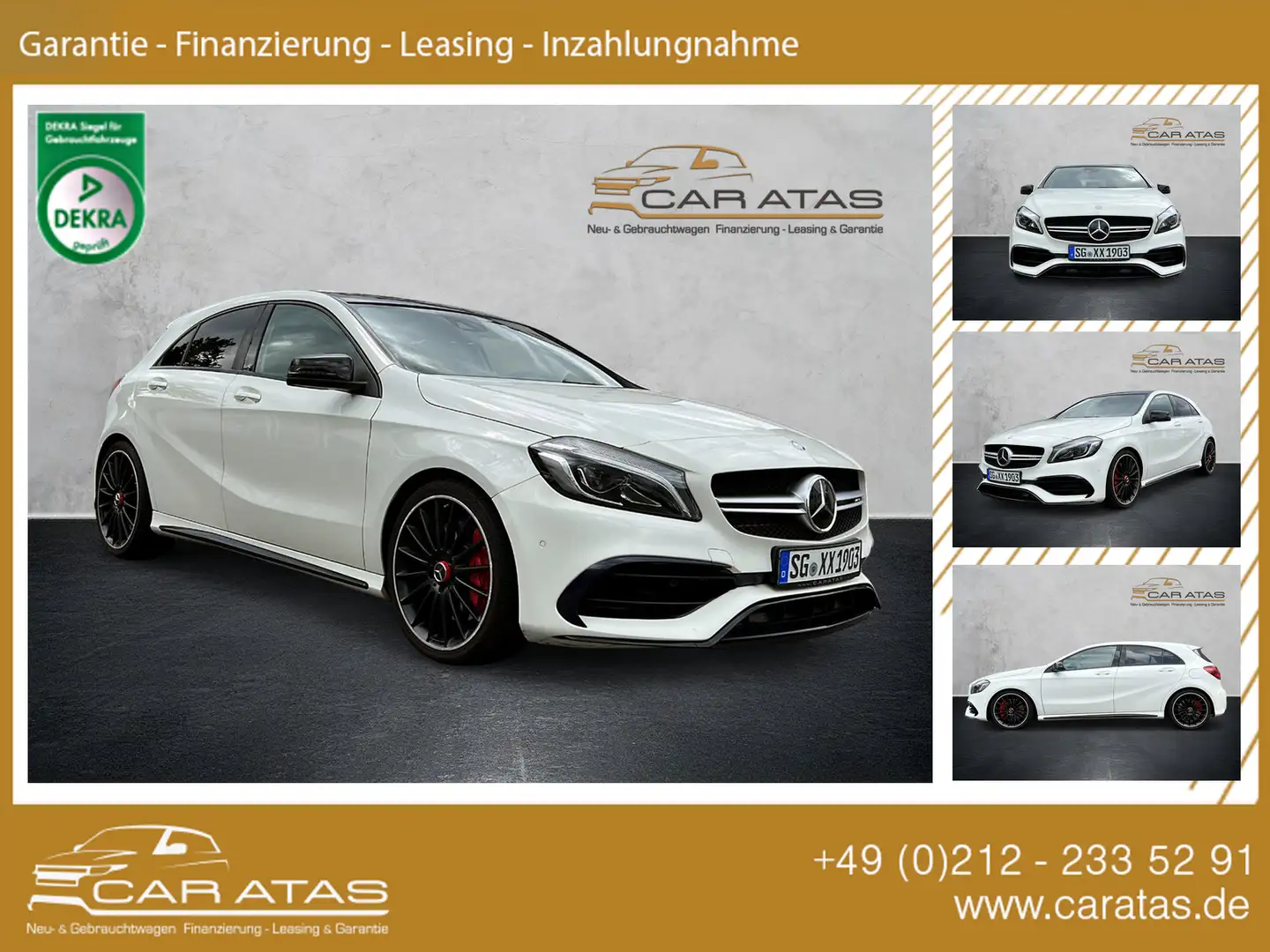 Mercedes-Benz A 45 AMG 4Matic DRIVERS PERFORMANCE NIGHT PANO Weiß - 1