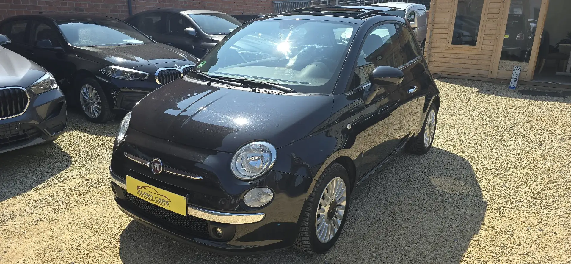 Fiat 500 1.2i*TOIT PANO*COURROIE DISTRI CHANGÉE*GARANTIE Noir - 1