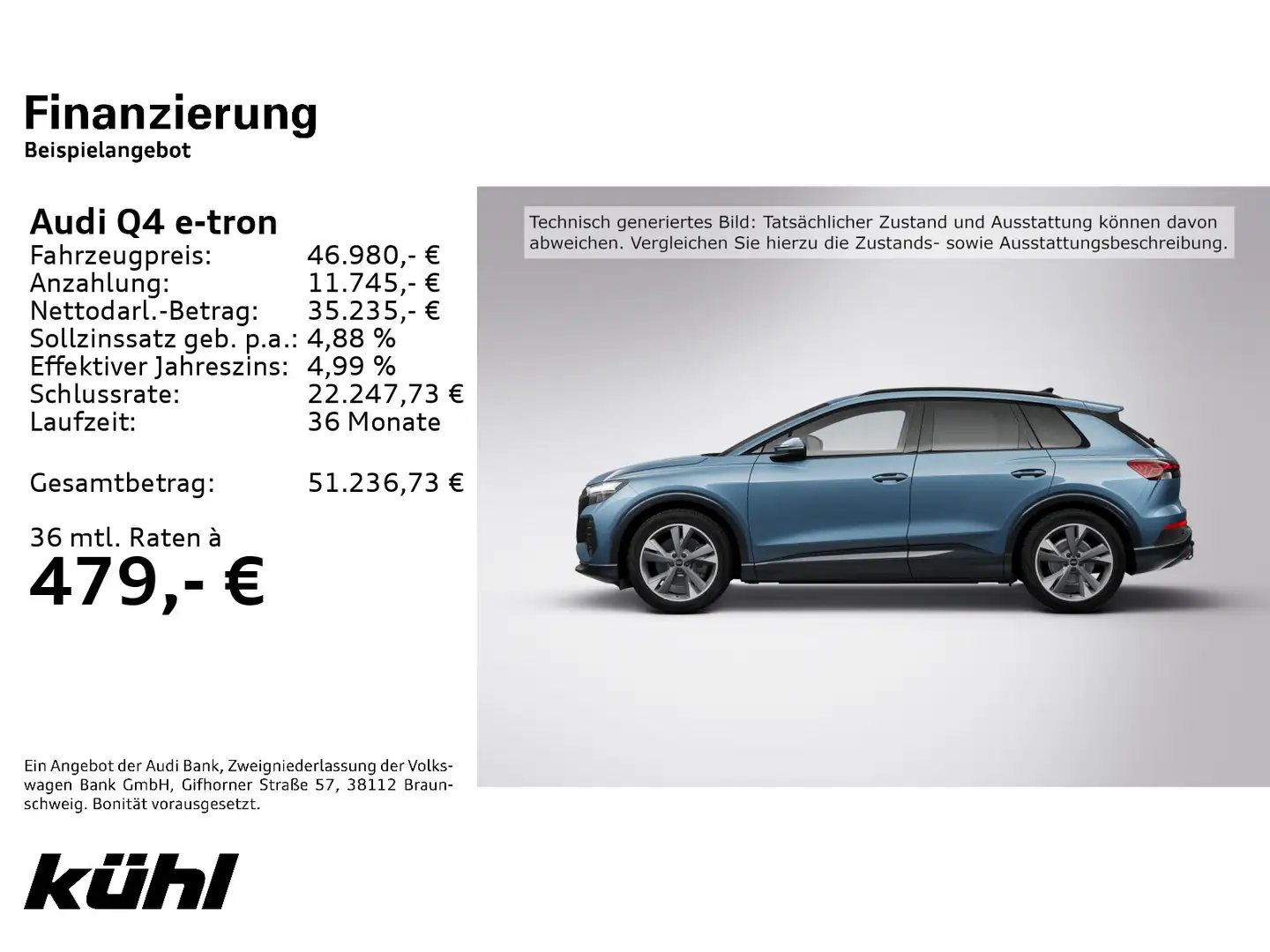 Audi Q4 e-tron 45 LED/ACC/Kamera/Navi/AHK Blau - 2