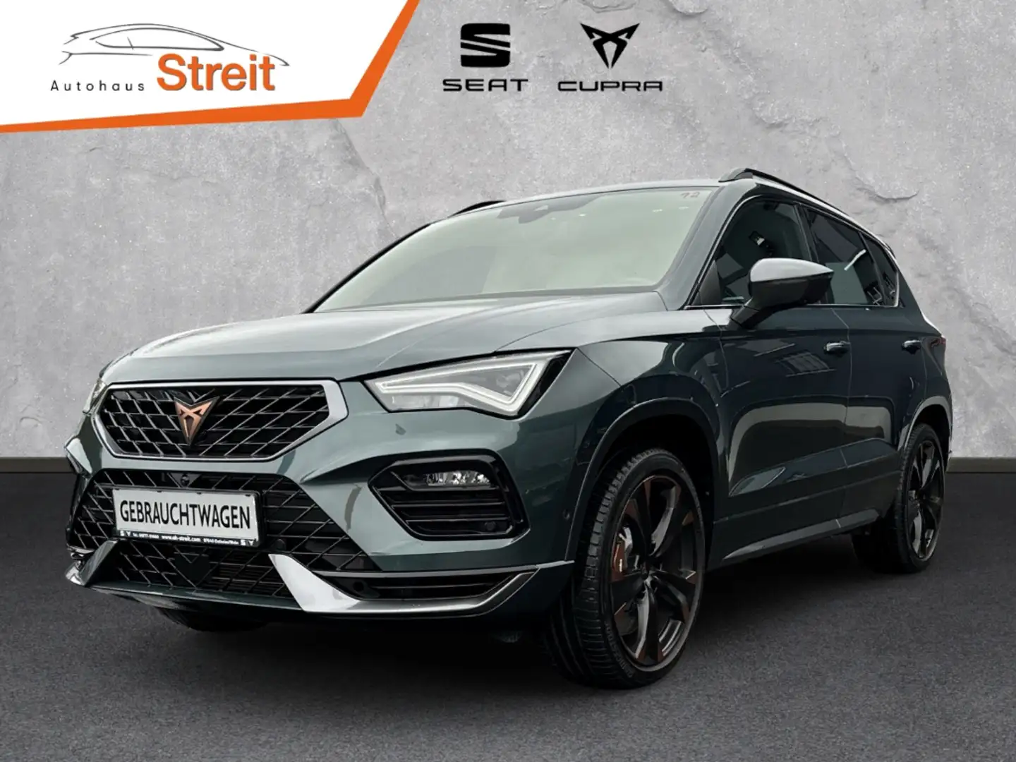 CUPRA Ateca 2,0 TSI 4Drive 7-Gang DSG AD AHK-klappbar Navi Dig Grün - 1