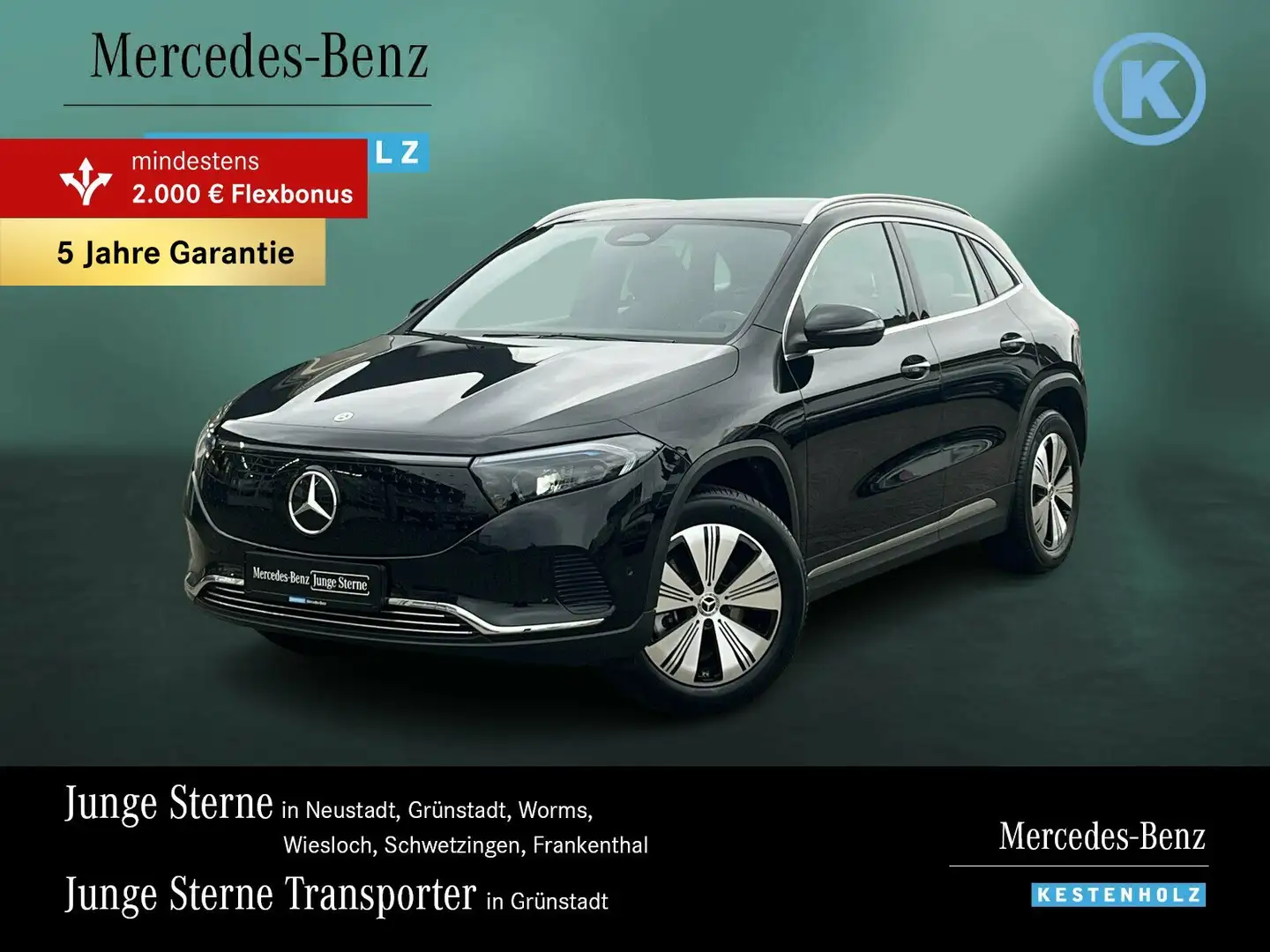 Mercedes-Benz EQA 350 EQA 350 4M PROGRESSIVE+VOR-DISTRO+KAM+TWA+EASYP Schwarz - 1