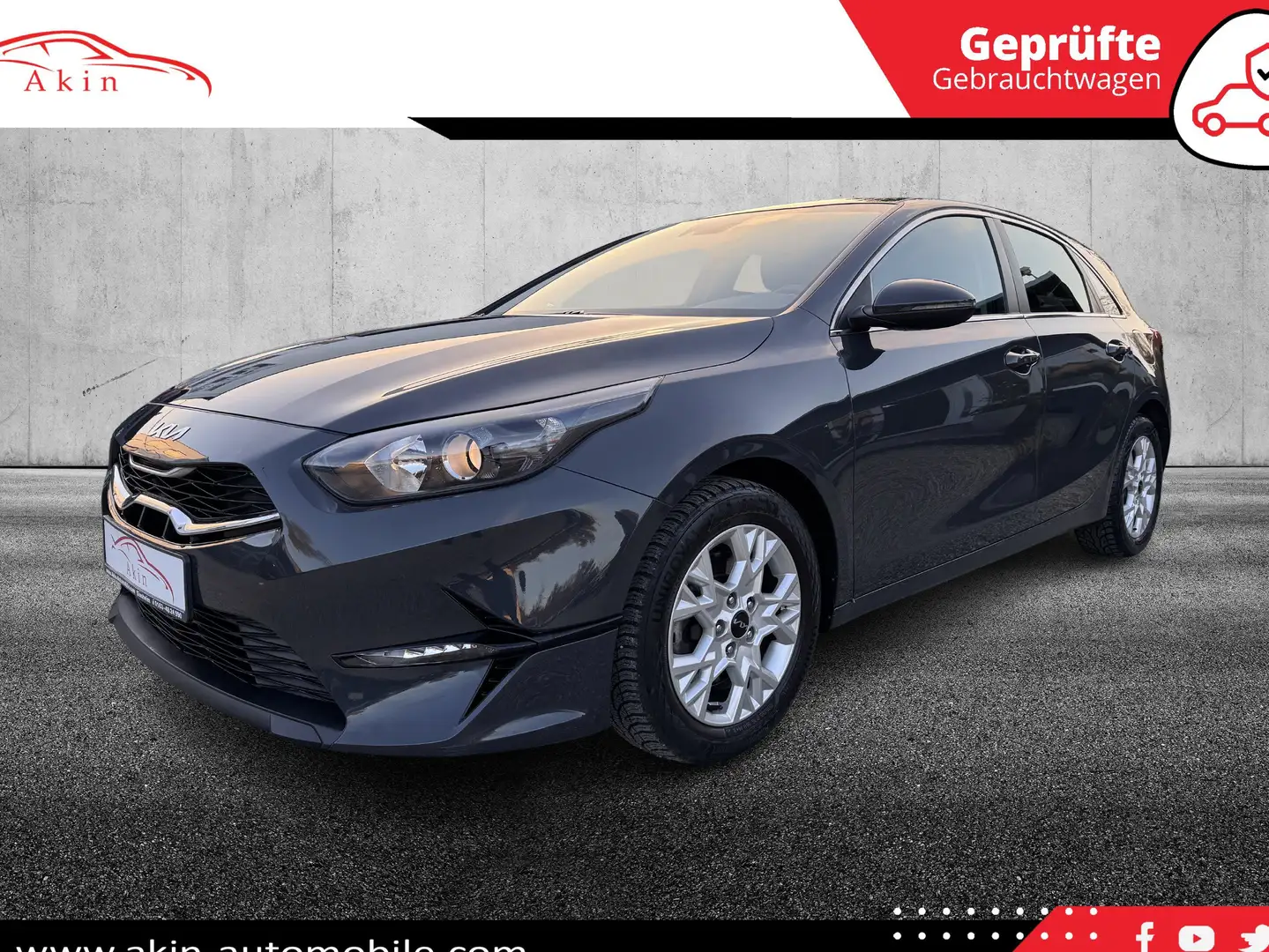 Kia Ceed / cee'd Leder*Navi*Carplay*LED*PDC*ACC*Temp. Grau - 1