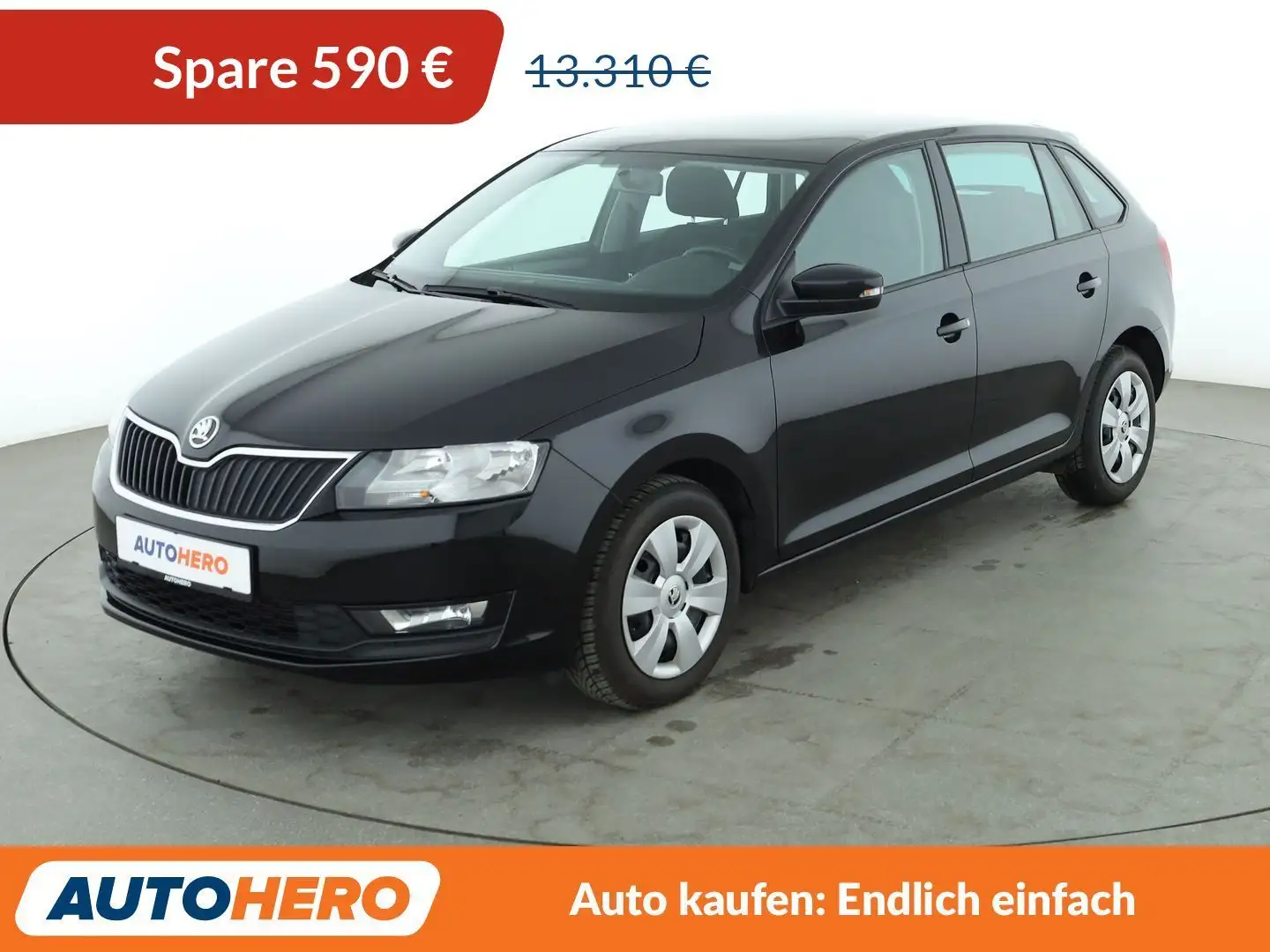 Skoda Rapid/Spaceback 1.4 TSI Ambition*TEMPO*PDC*KLIMA*GARANTIE* Schwarz - 1