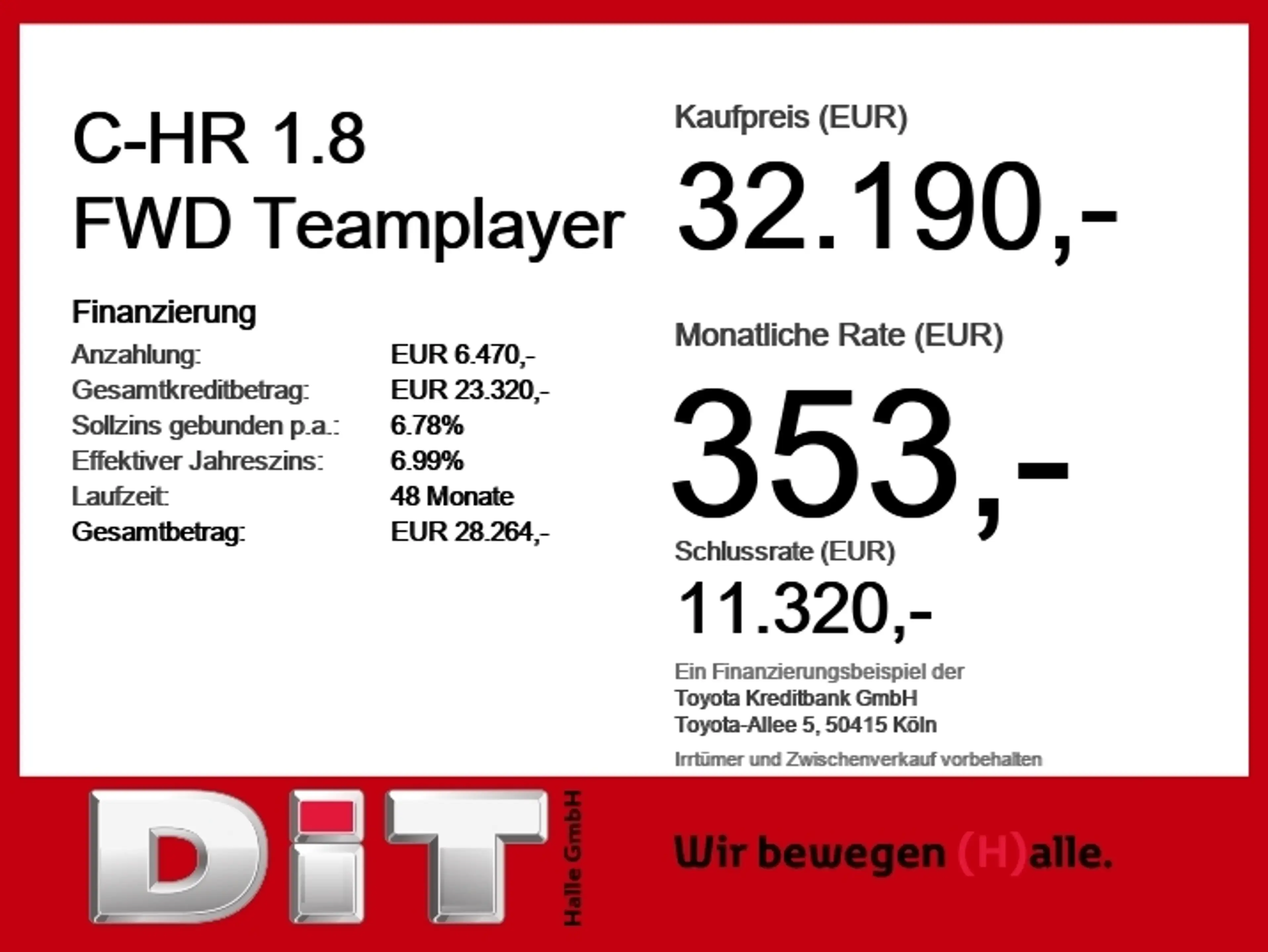 Toyota C-HR 1.8 FWD Teamplayer Technik-Paket — photo 5
