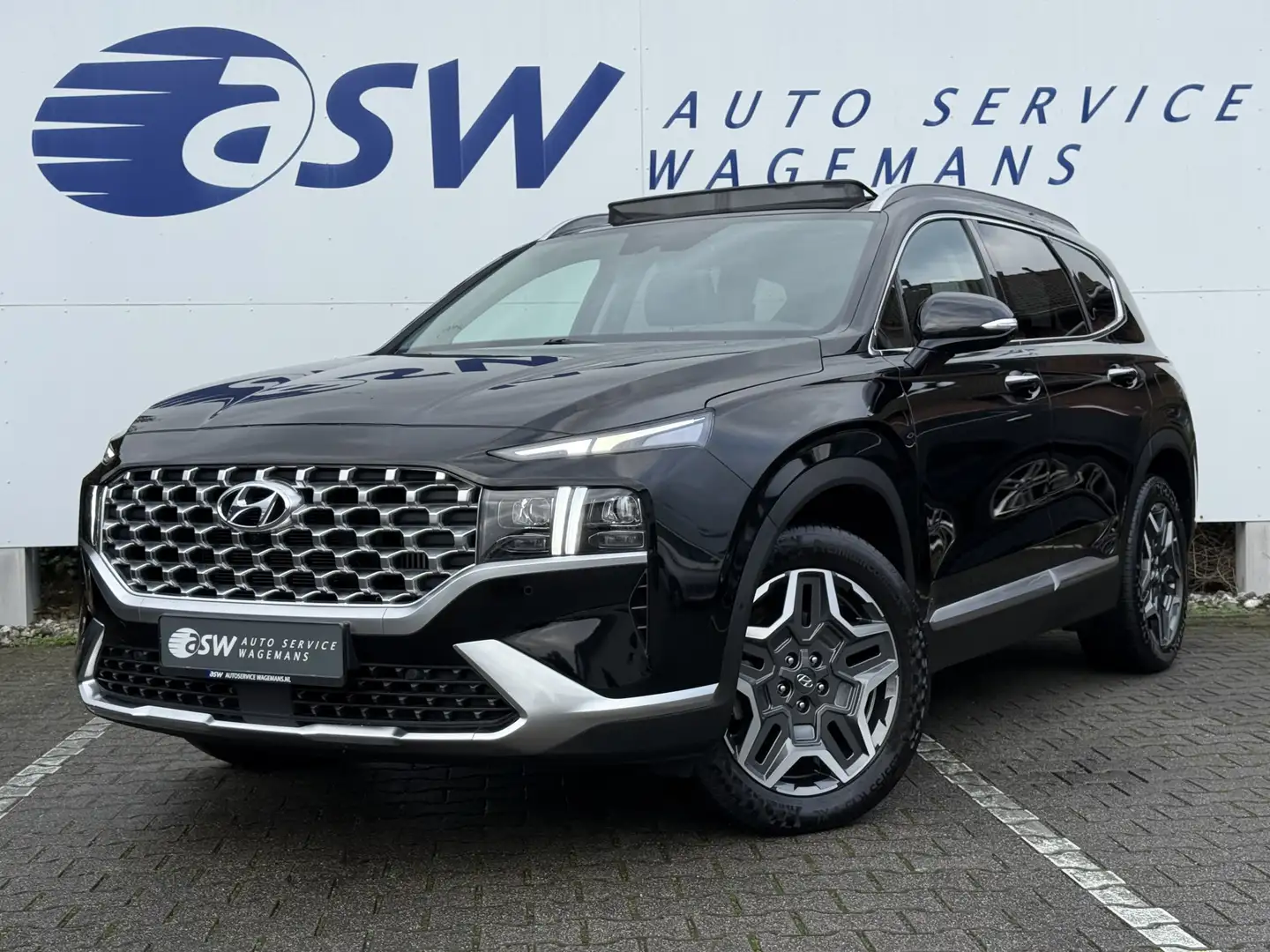 Hyundai SANTA FE 1.6 T-GDI PHEV Premium Plus Sky 7p. | Pano | Leder Schwarz - 1