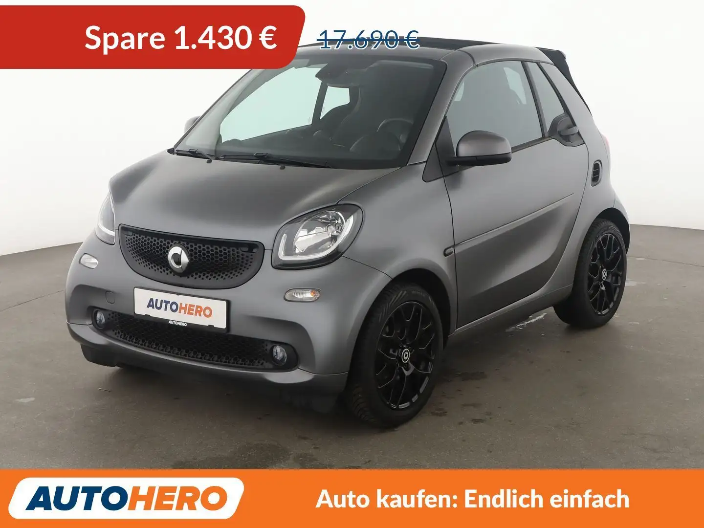 smart forTwo 0.9 Turbo Basis Prime Aut.*TEMPO*SHZ*KLIMA* Grau - 1