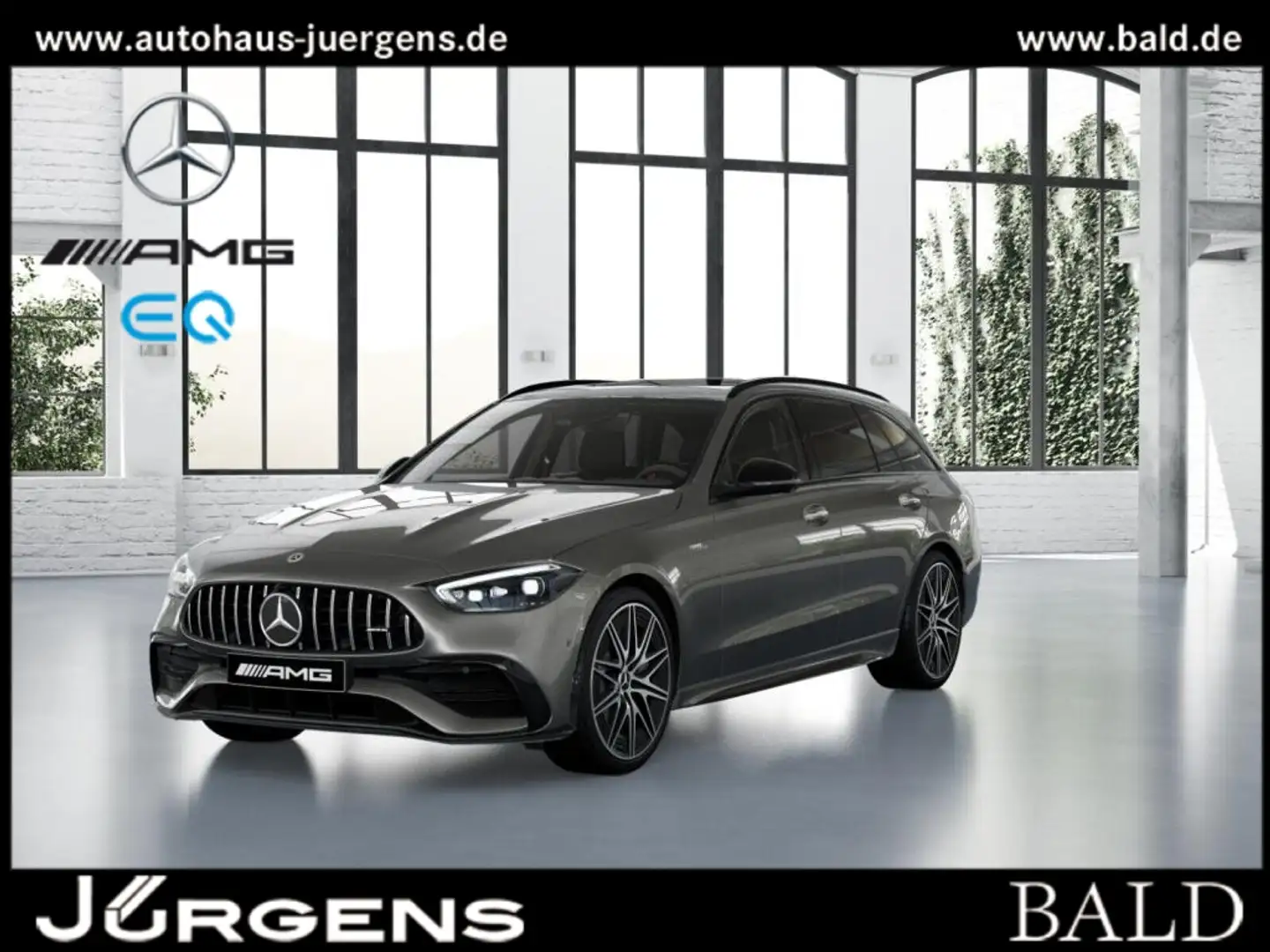 Mercedes-Benz C 43 AMG 4M T DIGITAL/360/Pano/HUD/Night/Distr Silber - 1