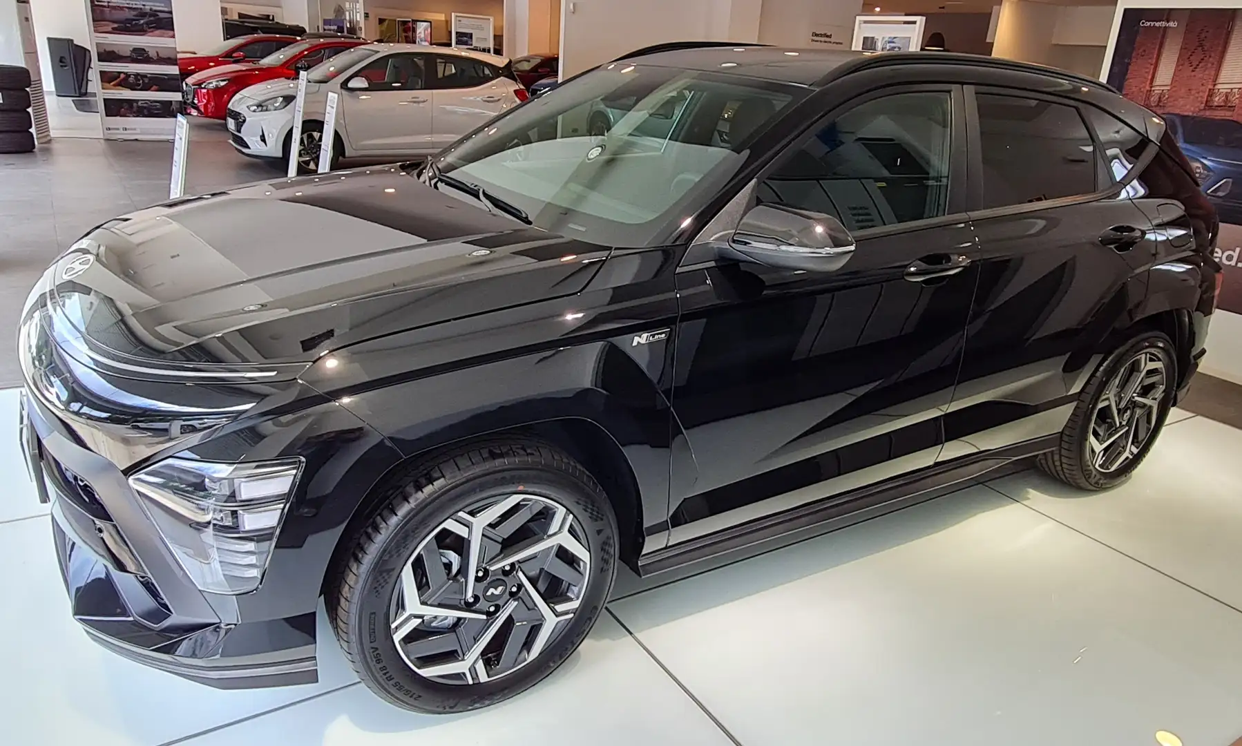 Hyundai KONA 1.6 Hev 129 cv N-line KM ZERO Nero - 2