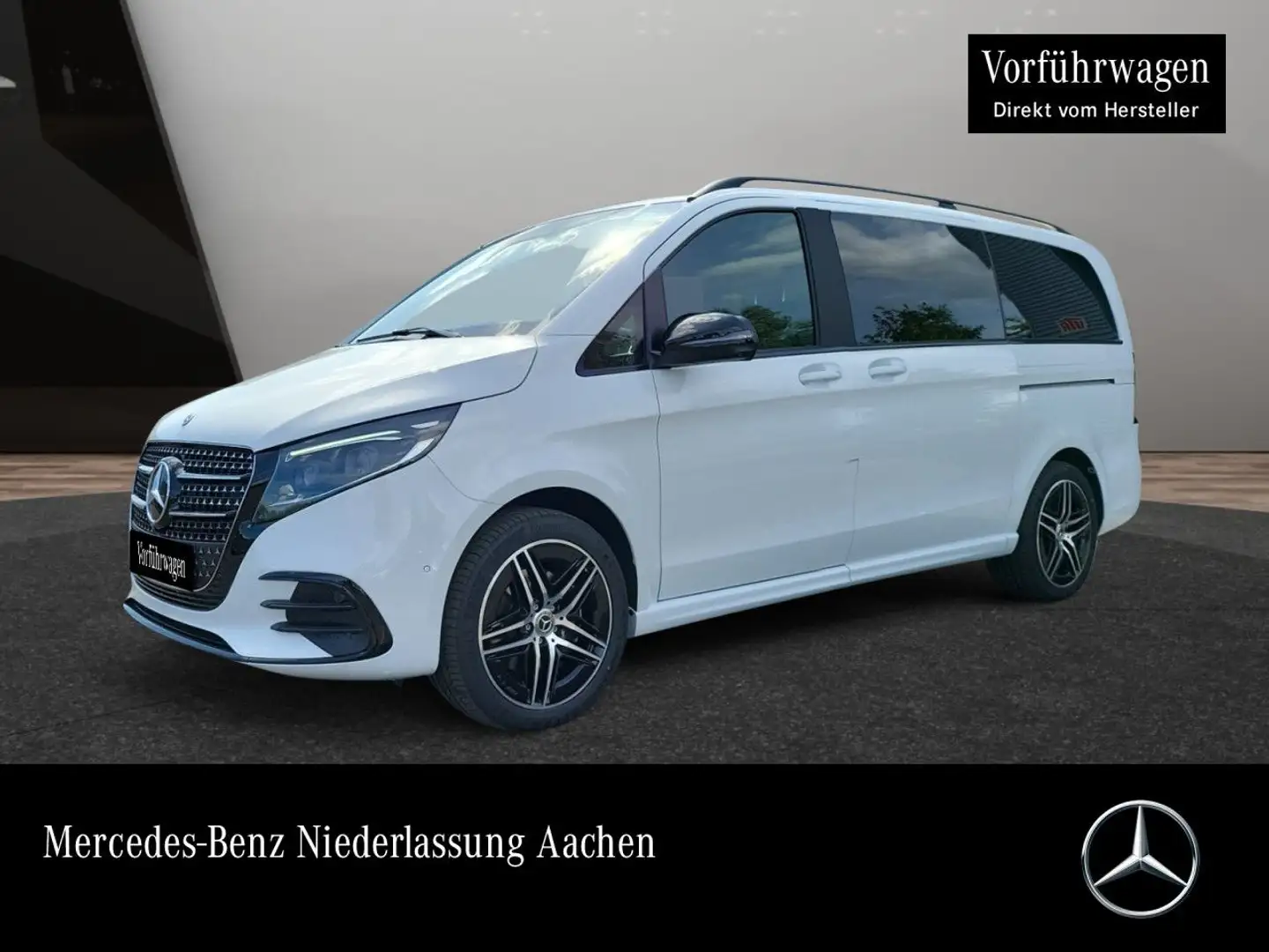 Mercedes-Benz V 300 d AVANTGARDE+AMG+9G+AHK+StandHZ+Klimaautom Weiß - 1