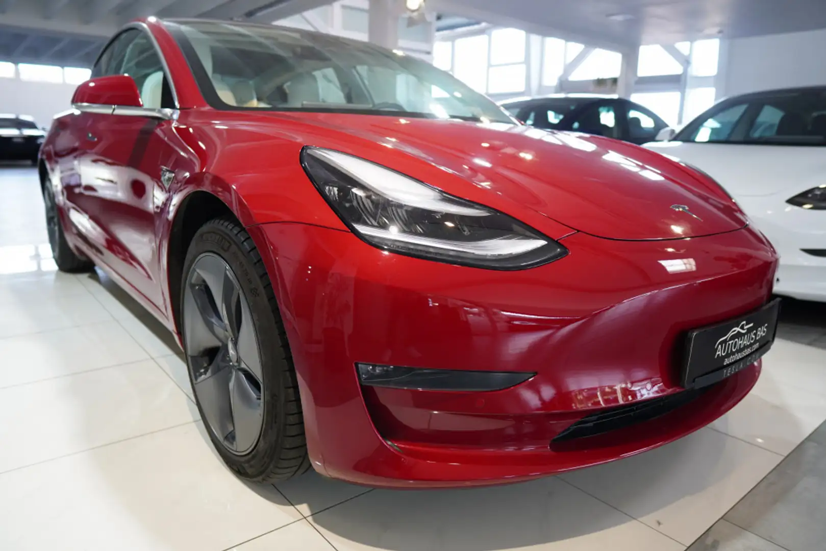 Tesla Model 3 Long Range AWD*inside white* FSD*SOH93 Rot - 1
