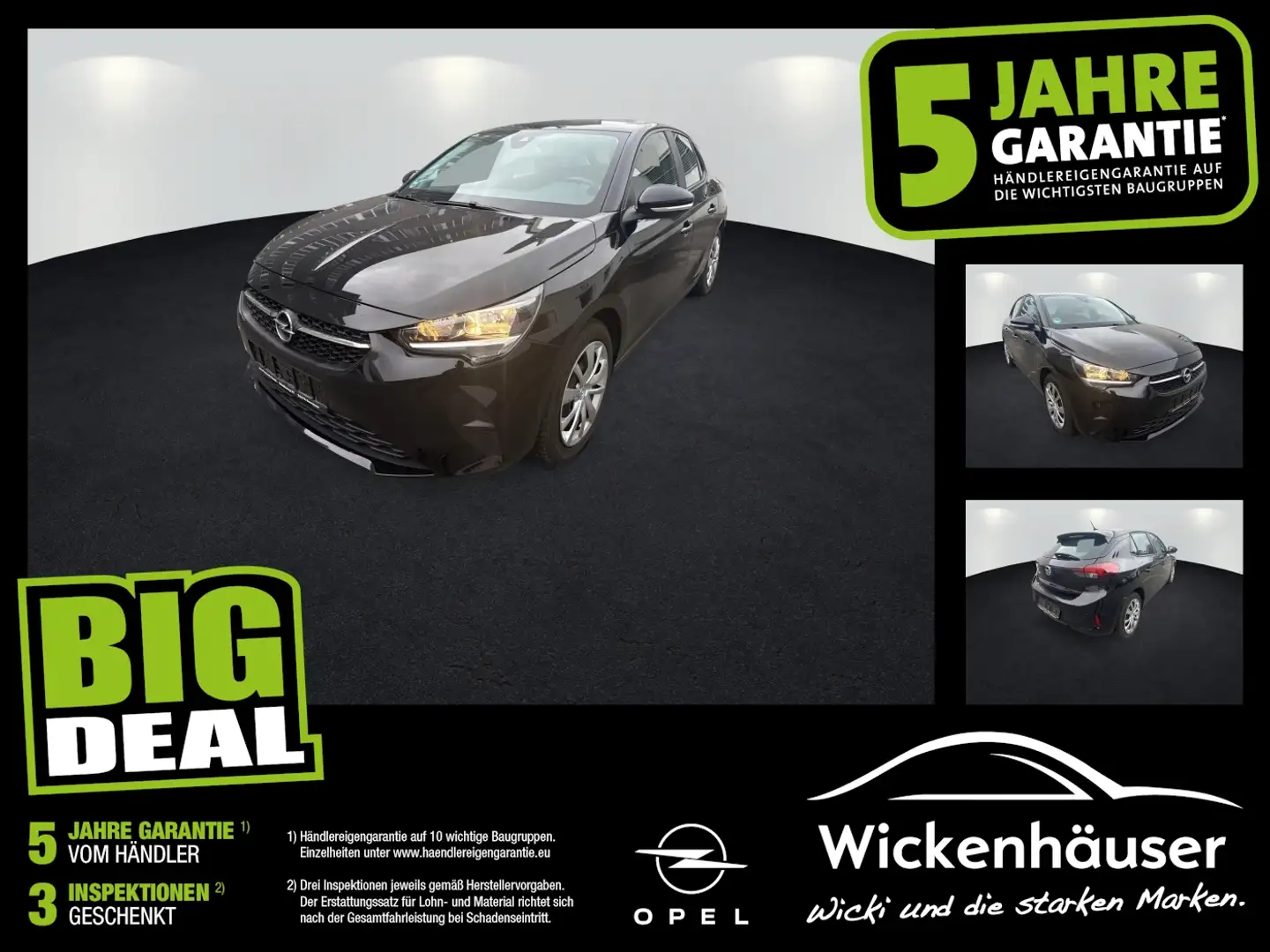 Opel Corsa F 1.2 Edition Navi+SHZ+Kamera+PDC+SpurH Schwarz - 1