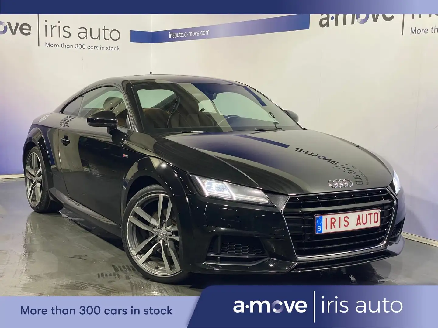 Audi TT 1.8| SLINE |NETTO: 22.300€|NAVI | CAM RECUL| Zwart - 1