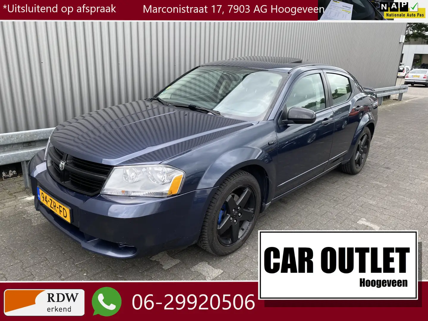 Dodge Avenger 2.0 SE A/C, CC, Multimedia, Navi, Schuif/Kantel, L Blue - 1
