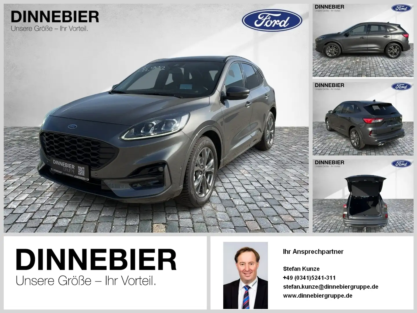 Ford Kuga ST-Line X LED+AHK+Glasdach+Kamera+SHZ Grau - 1