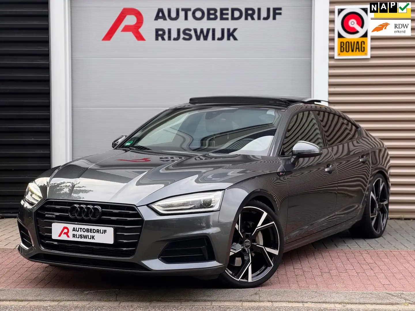 Audi A5 Sportback 45 TFSI quattro 3x S-Line Pano/Keyless/V Gris - 1