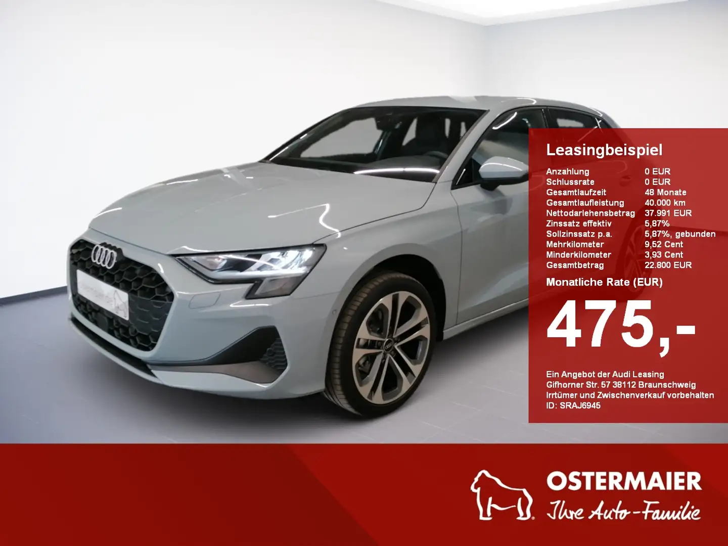 Audi A3 Sportback 35 TFSI S tronic 18''ALU.AHK.GRA Grau - 1