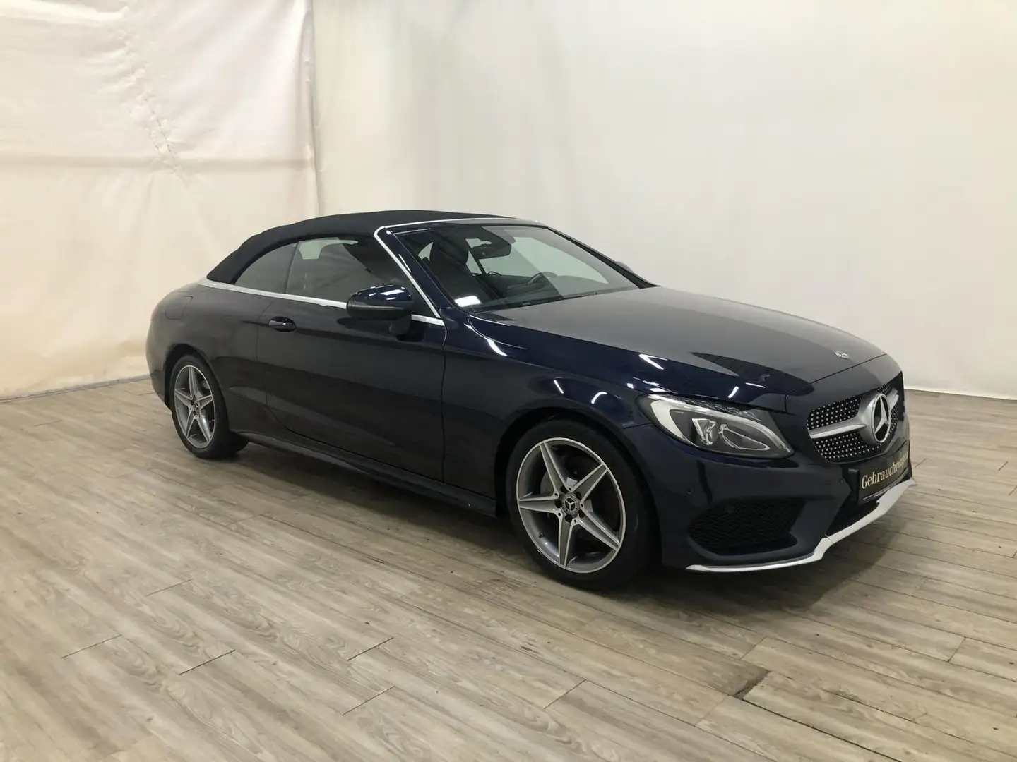 Mercedes-Benz C 200 Cabrio AMG Navi*AHK*LED*AIRSCARF*PTS*Sitzh Blauw - 2