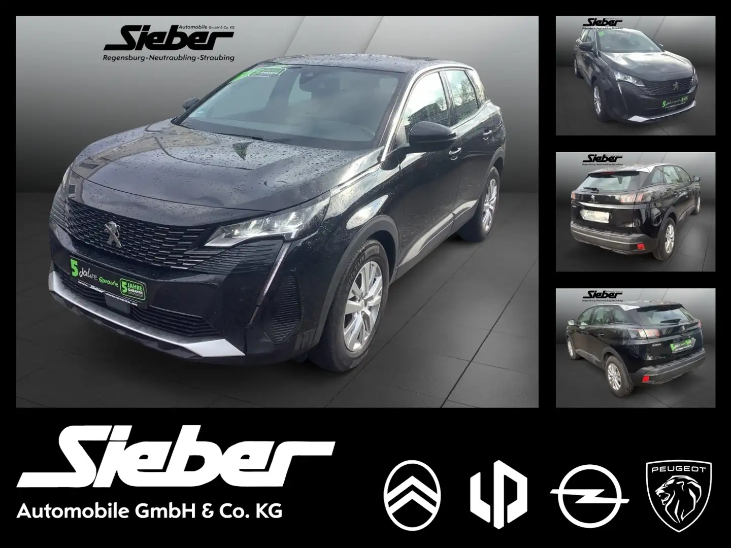 Peugeot 3008 1.2 Active Pack *PDC*LED*Klimaautomatik* Schwarz - 1