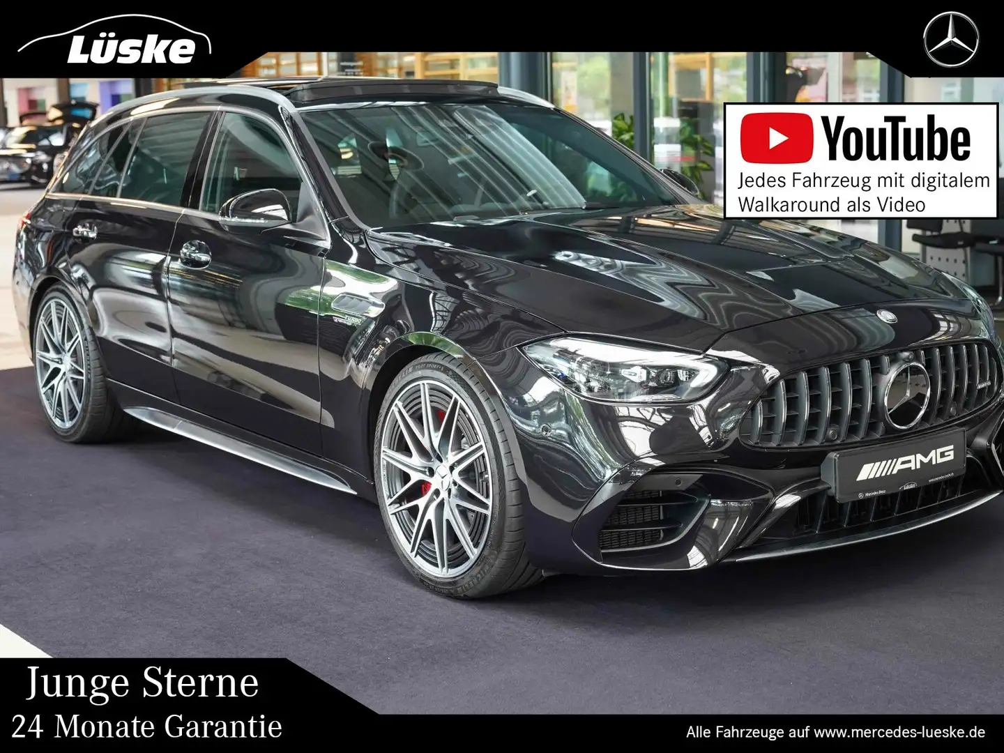 Mercedes-Benz C 63 AMG C 63 AMG S T E PERFORMANCE Perf-Sitz AHK Carbon Zwart - 1